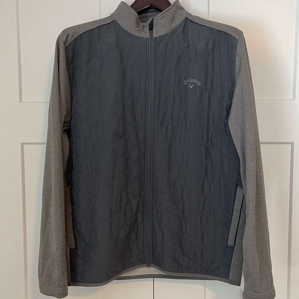 Callaway Men's Two-Tone Gray Quilted‎ Golf Jacket XL